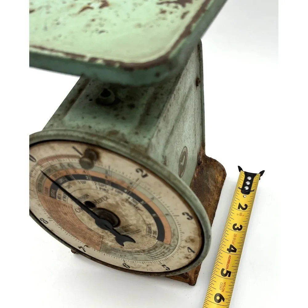 Antique 1930s Hanson Cook-O-Meter Kitchen‎ Scale 10 Pounds